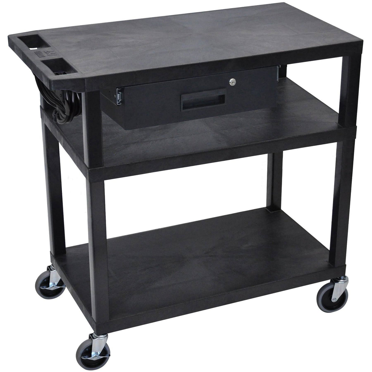 Presentation Cart 3 Shelves with Drawer F7869