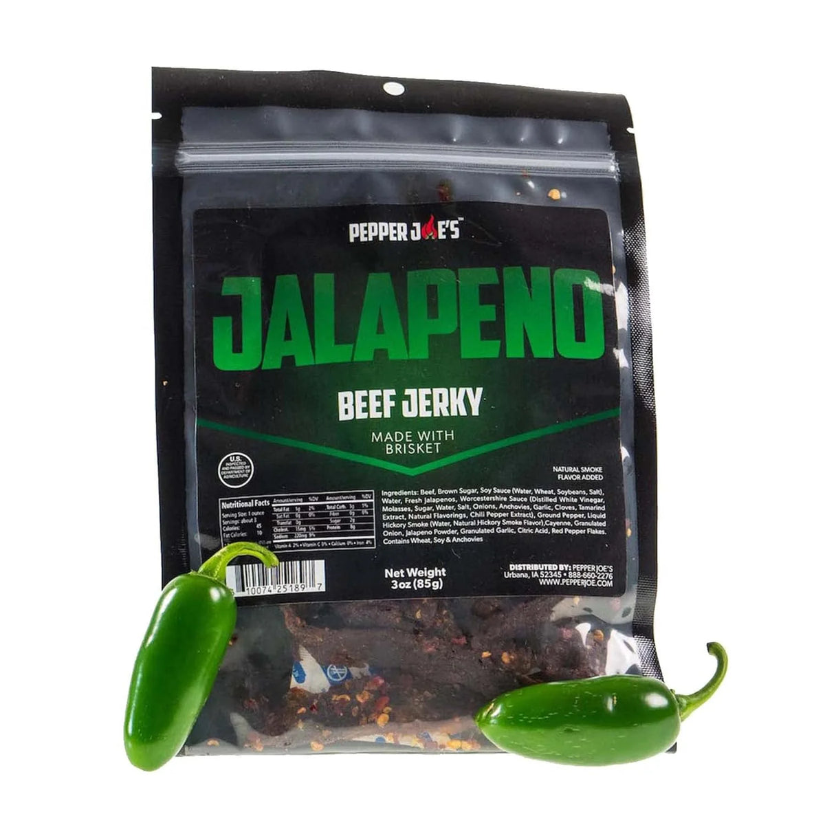 Jalapeno Brisket Jerky 3 Ounces 3 Pack W387773
