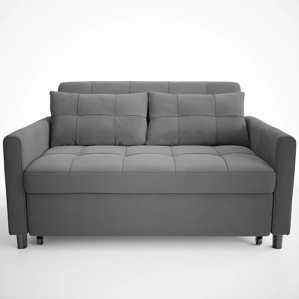 Dark Gray Convertible Sleeper Sofa Bed Z181260