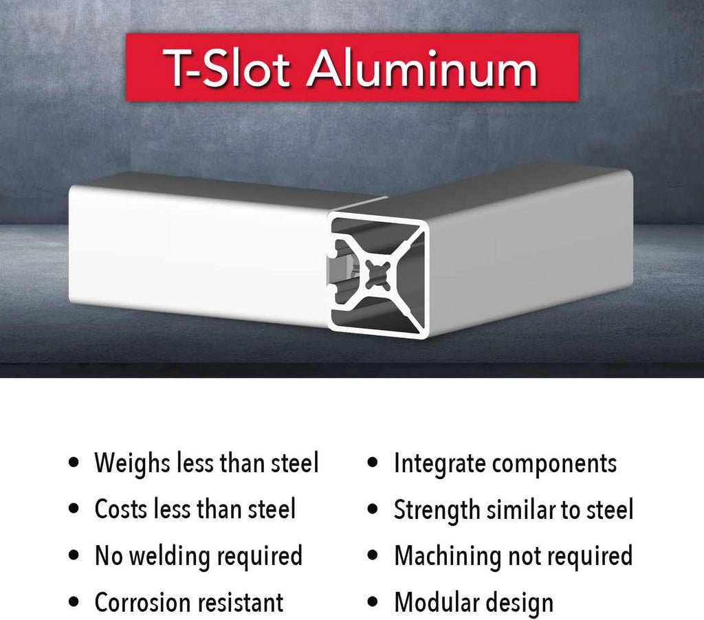 Aluminum 1.5" X 1.5" Single Channel Extrusion 48" Long S959