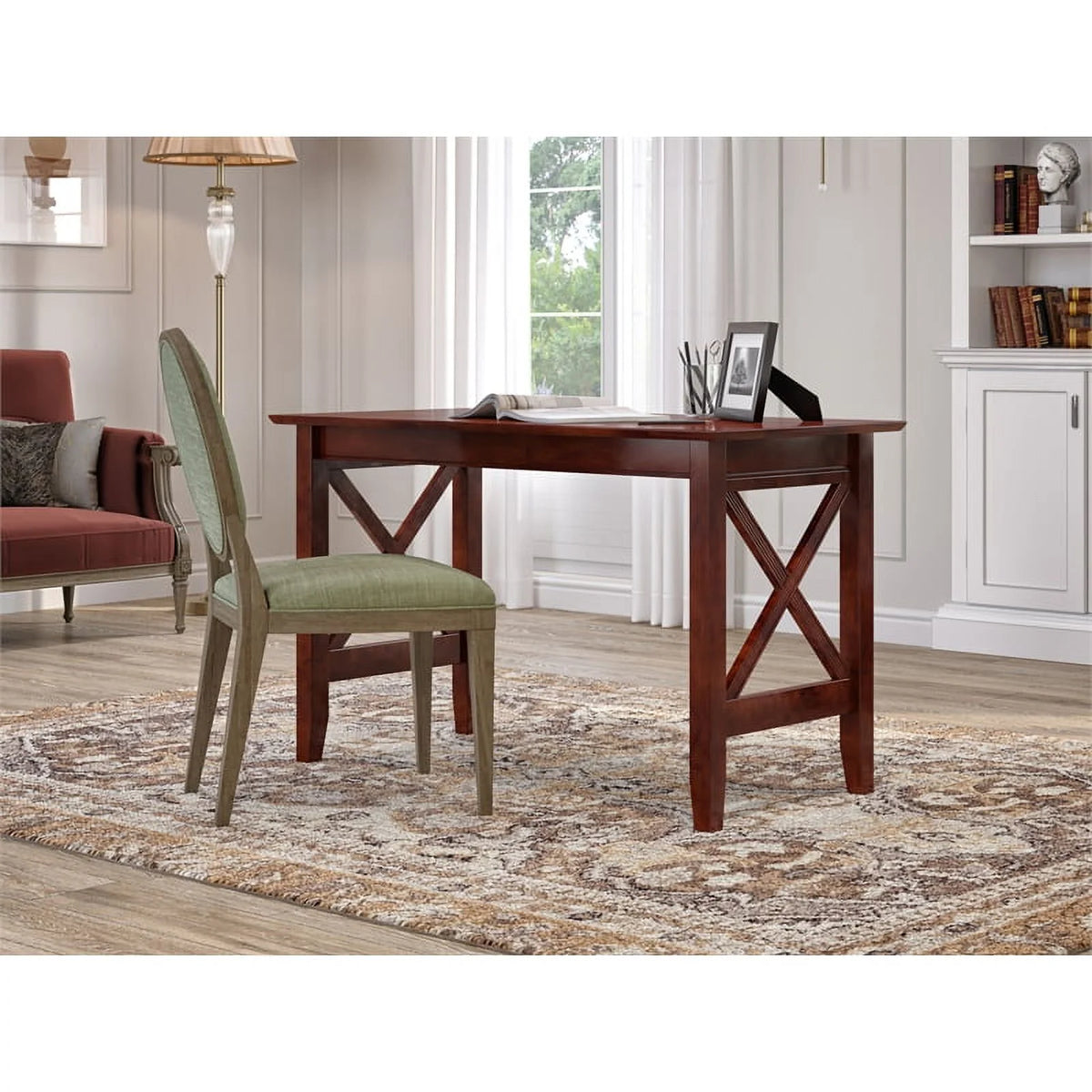 Solid Wood Writing Desk in Walnut F4764