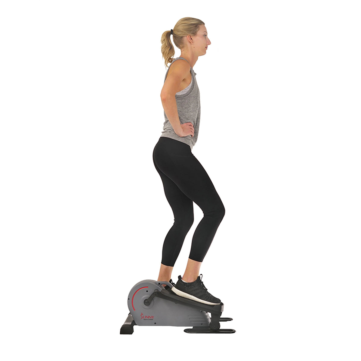 Compact Magnetic Standing Elliptical Machine with Handlebars L294685