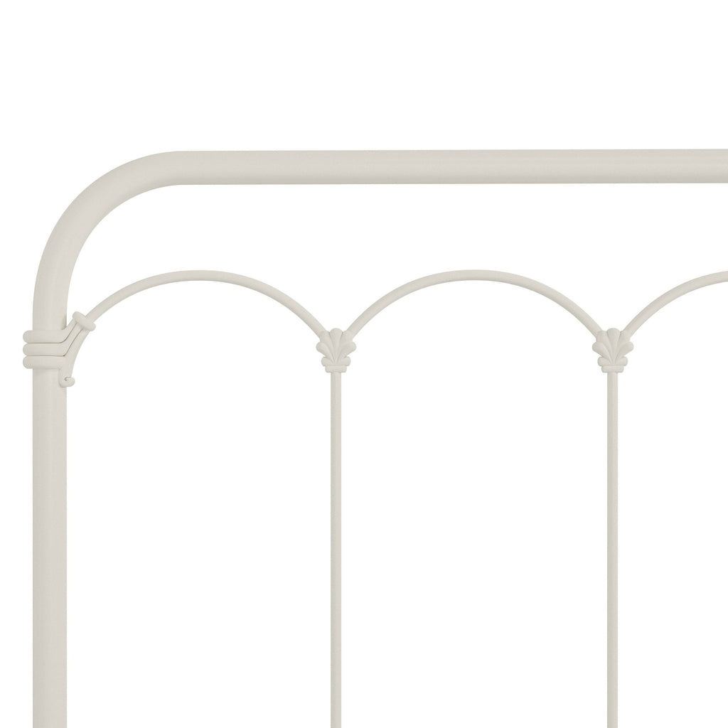 King Soft White Metal Headboard C178998