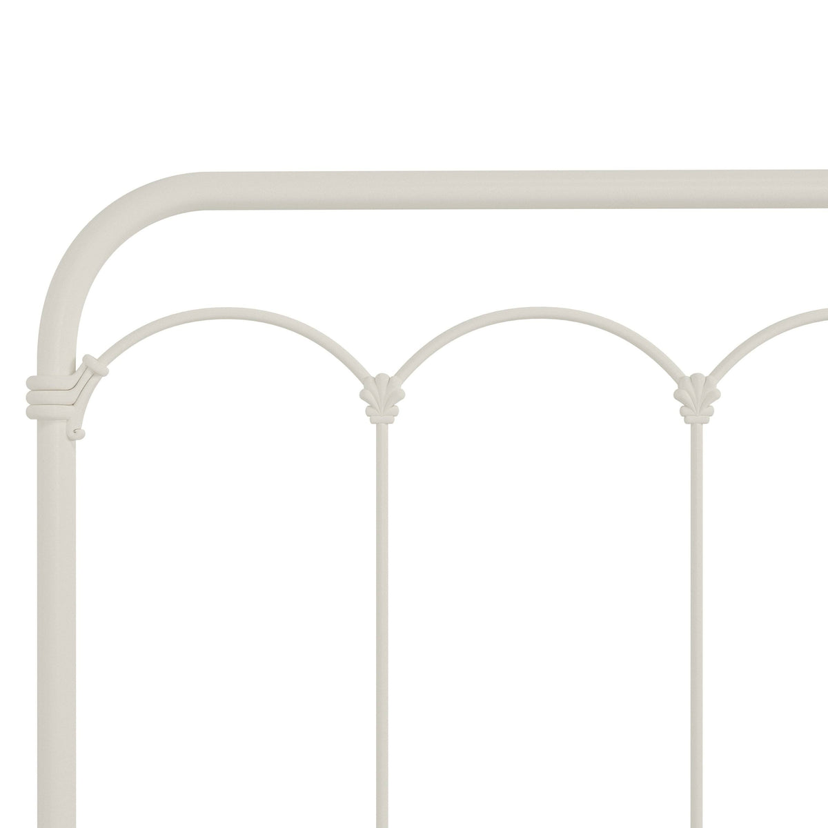 King Soft White Metal Headboard C178998