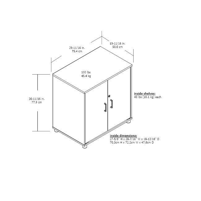 2-Door Storage Cabinet W39245