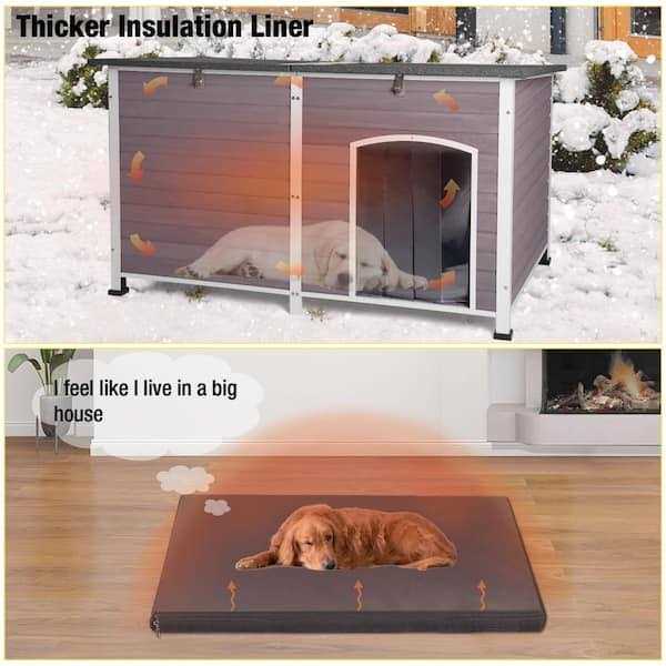 Extra Large Insulated Dog House with Soft Liner Y857715