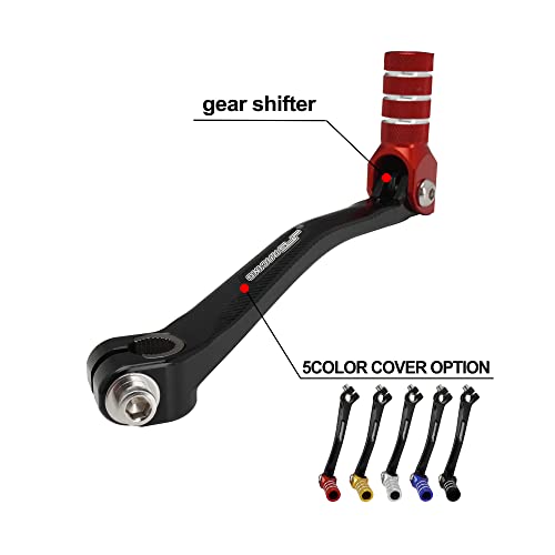 Folding Gear Shifter Shift Lever Pedal CNC Universal Red K80437