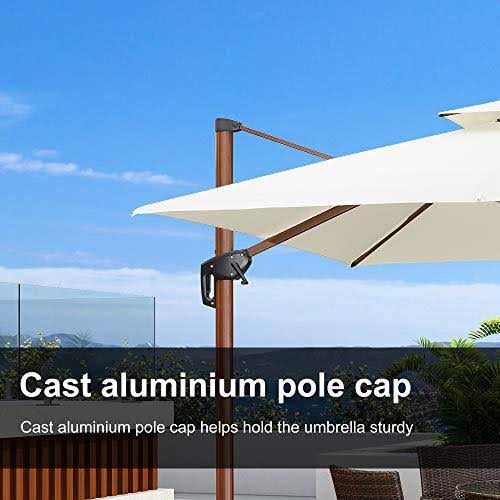 10ft Square Cantilever Patio Umbrella N4640