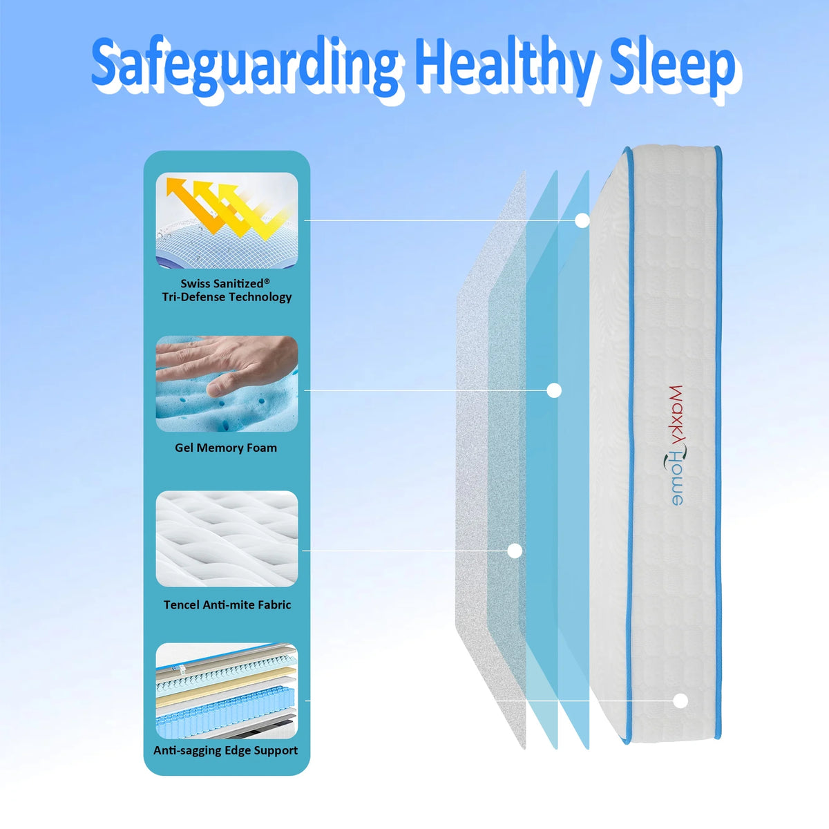 10 Inch Twin Memory Foam Mattress C19941