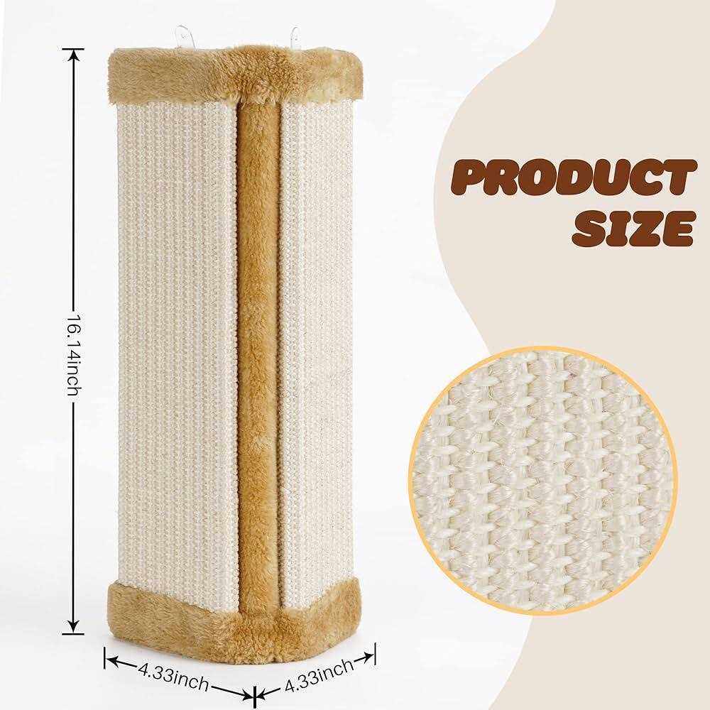 Cat Wall Corner Scratcher Sisal Scratching Pad Y997