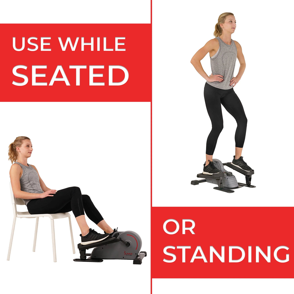 Compact Magnetic Standing Elliptical Machine with Handlebars L294685