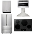 30 Induction Cooktop, Range Hood, Microwave, Refrigerator, Dishwasher Q279