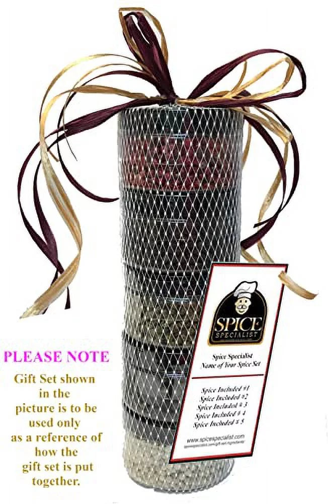 Asian Cuisine Gift Set with 5 Plastic Jars I876