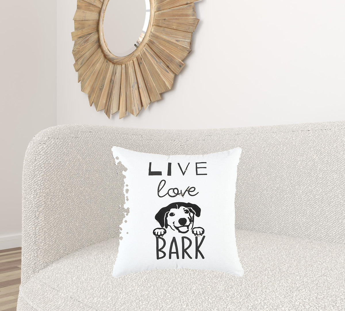 Black and White Modern Throw Pillow V851