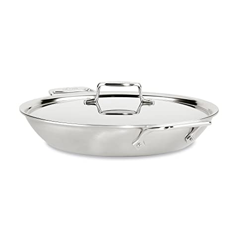 5-Ply Brushed Stainless Steel Universal Pan 4.5 Quart Cookware R580374