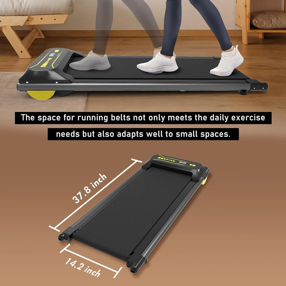 Portable Mini Treadmill Black G481