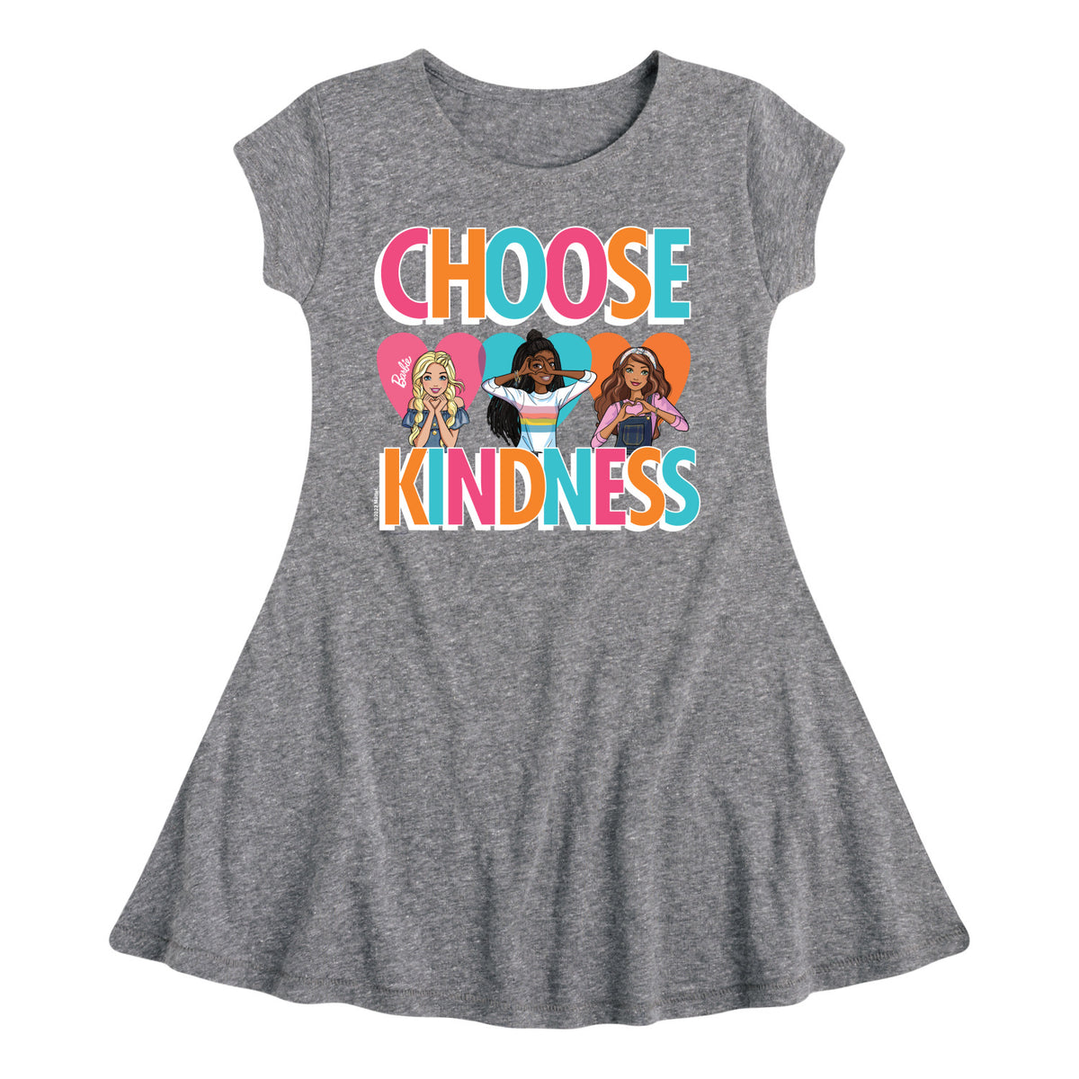 Multi-Color Toddler And Youth Girls Fit And Flare Dress J52311