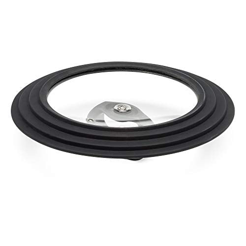 Black Tempered Glass Universal Lid for Cookware I65273