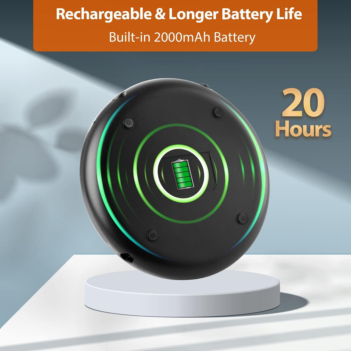 Rechargeable Portable CD Player with FM Transmitter, Headphones, Pack of 2 T673167