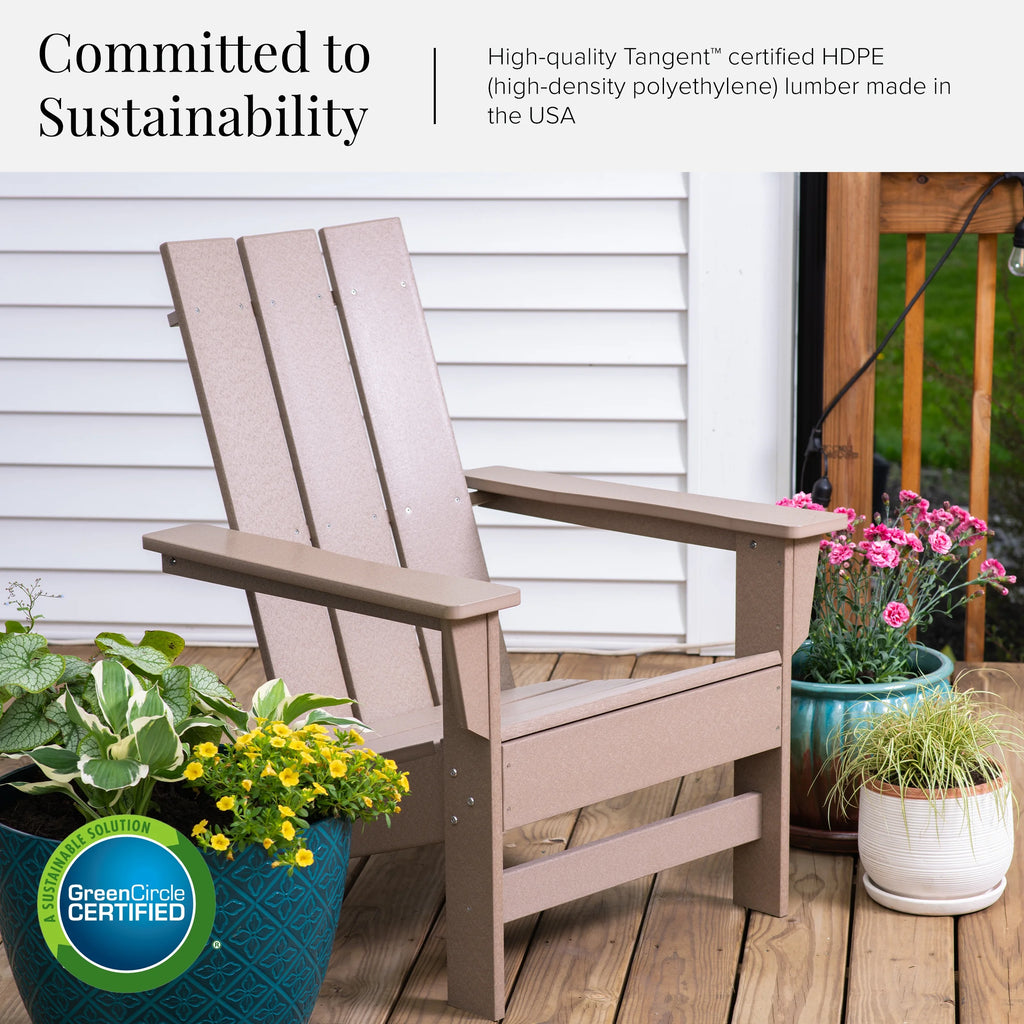 Set of 4 Oversized All-Weather Adirondack Chairs Z4031