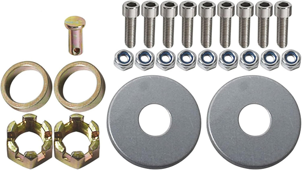 Go Kart Rear Axle Kit with Brake Hub Disc Rotor and Chain Sprocket O695763