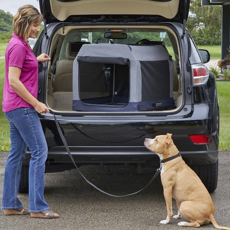 Gray Medium Dog Tent Crate N25656