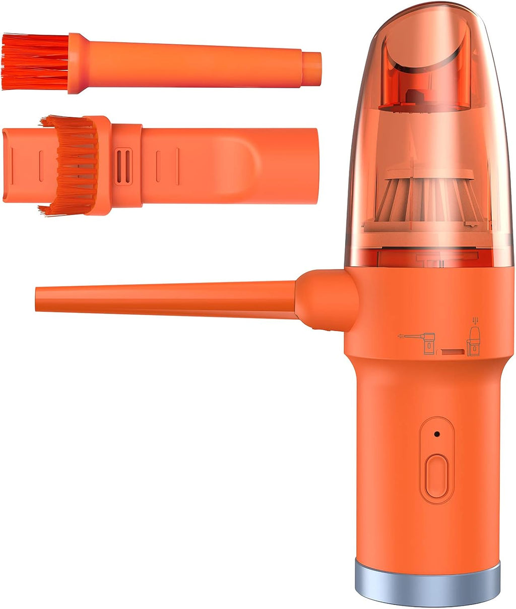 Orange 60000 RPM 2-in-1 Compressed Air Duster & Vacuum P8750