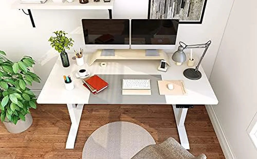 Electric Height Adjustable Standing Desk 55 x 28 Inches I2322