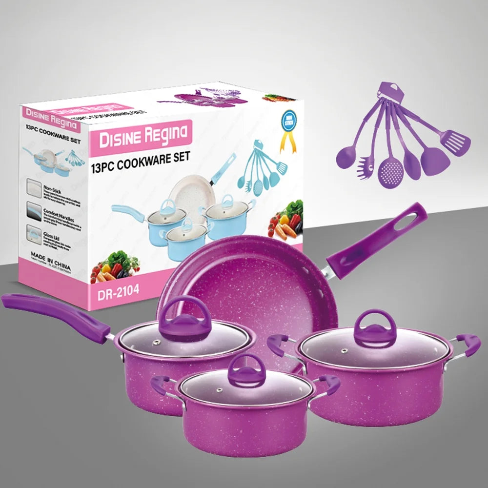 13 Piece Non-Stick Cookware Set E409