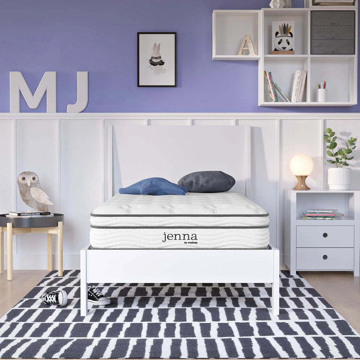White 8 Innerspring Foam Twin Mattress T7737