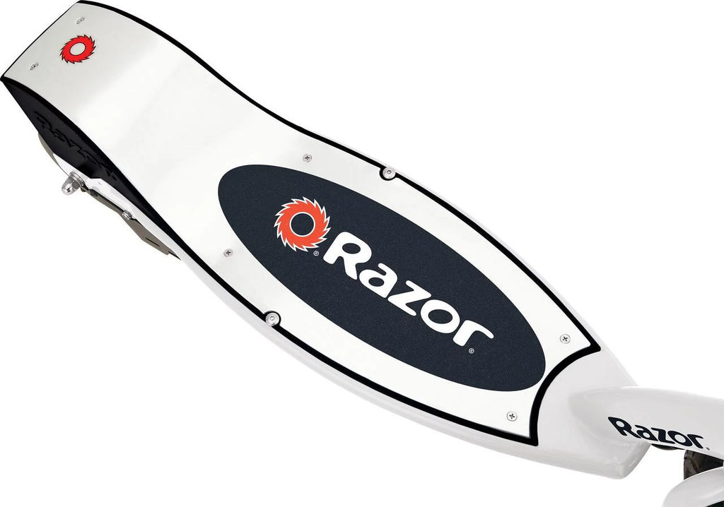 White Electric Scooter with 8" Pneumatic Front Tire D676624