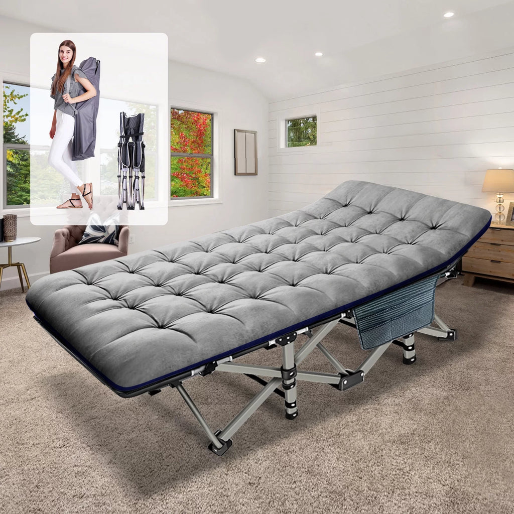 Folding Cot with 3.3 Inch Mattress and Carry Bag E156811