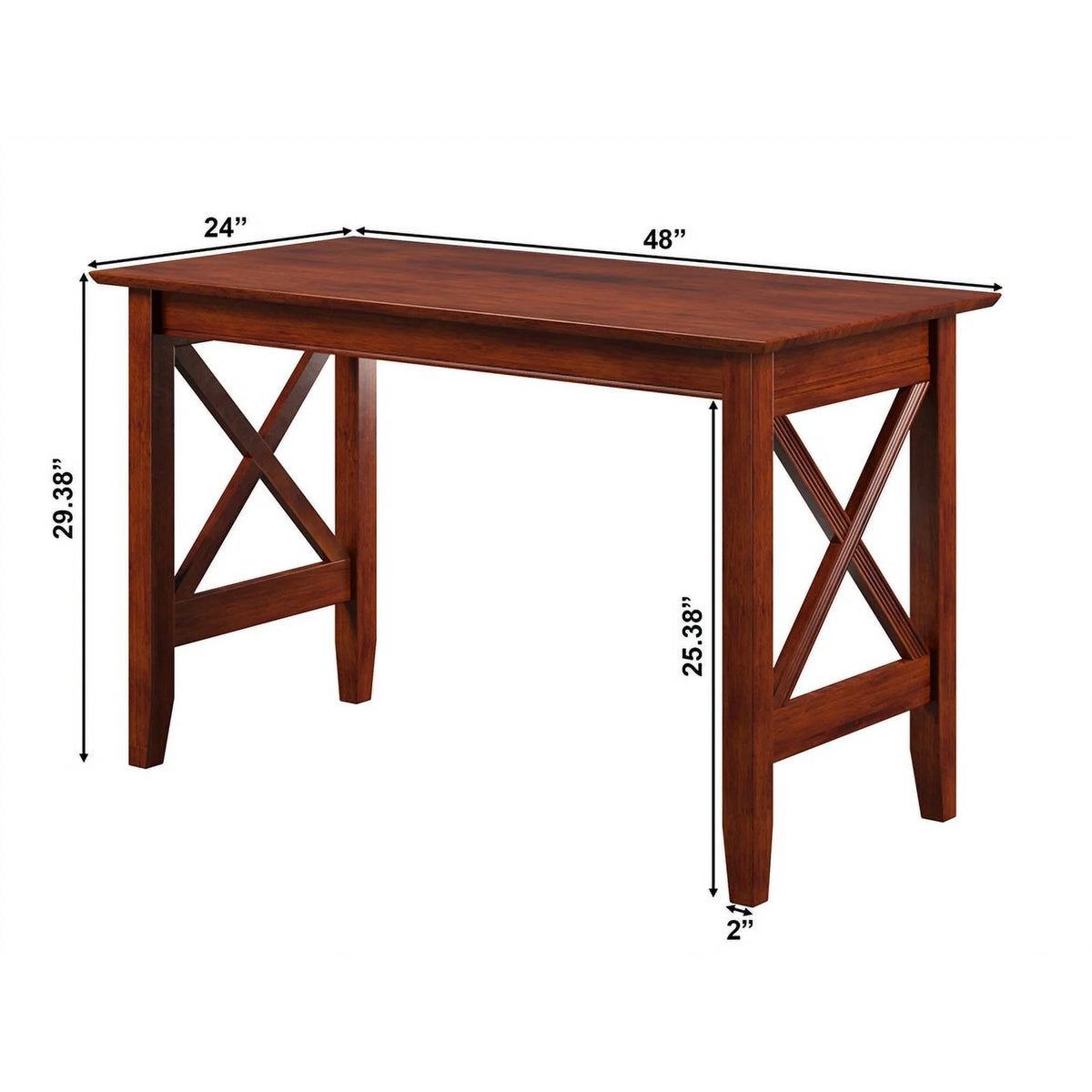 Solid Wood Writing Desk in Walnut F4764
