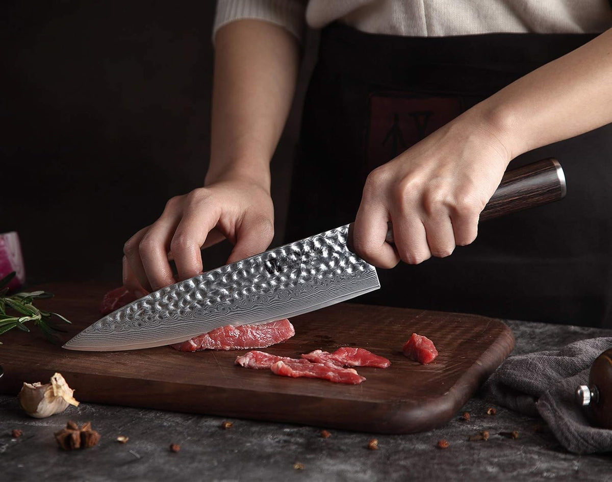 Damascus Steel 15Pcs Kitchen Knife Set with Acacia Wood Block X14205