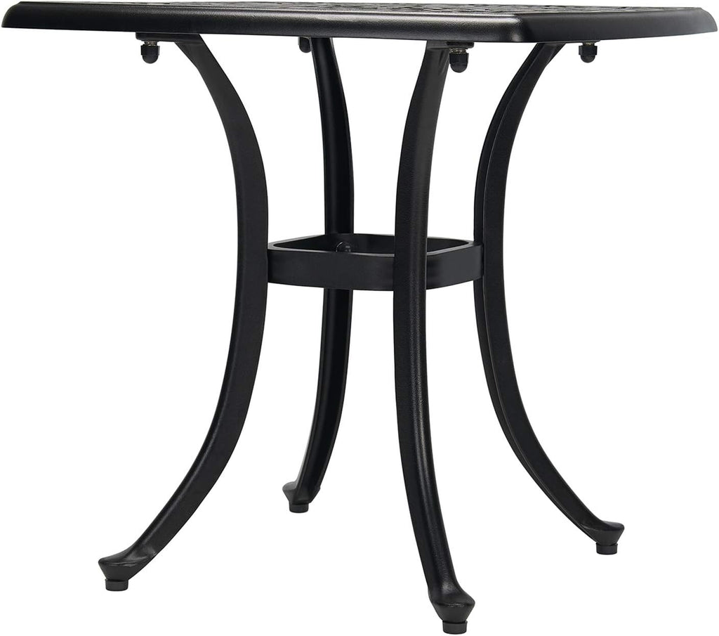 3-Piece Cast Aluminum Patio Bistro Set with Rust-Resistant Table and 2 Chairs O67574