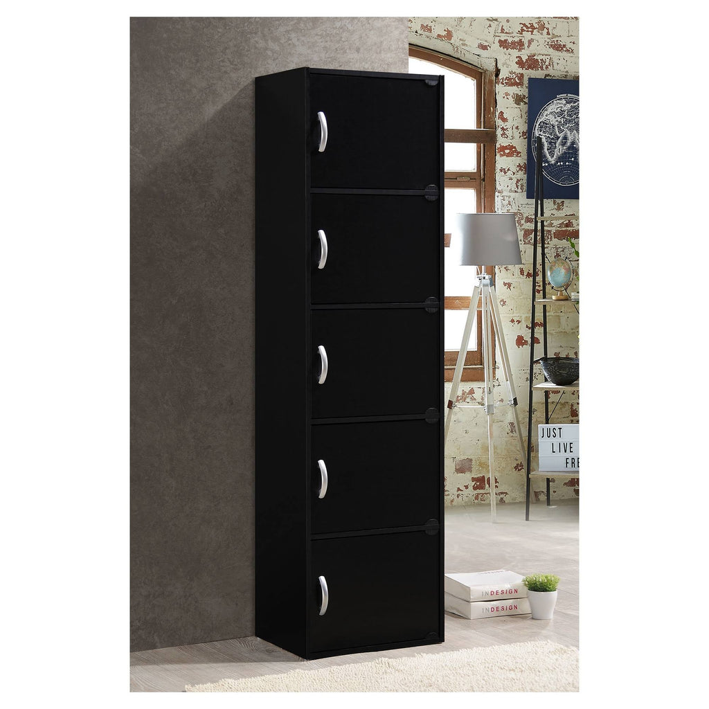 5 Door Black Cabinet S956513
