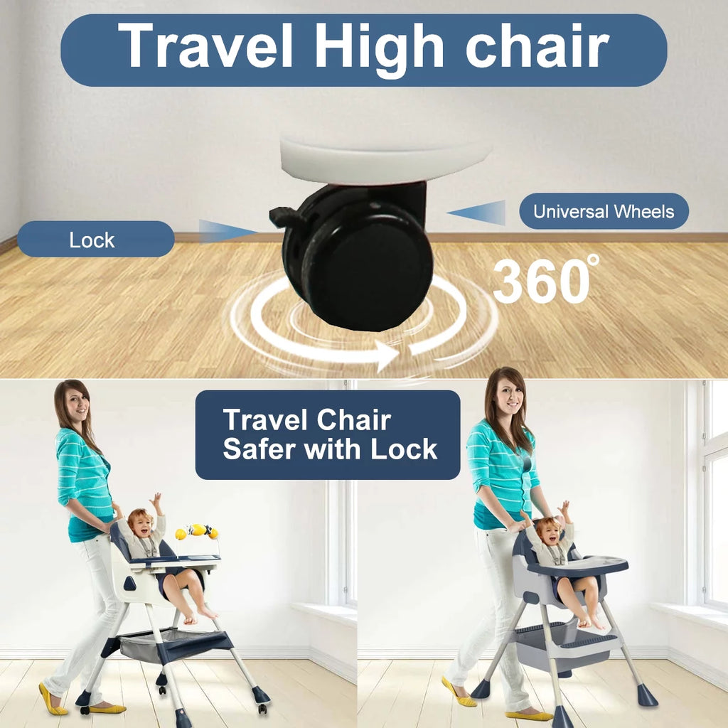 4-in-1 Baby High Chair Blue D519719