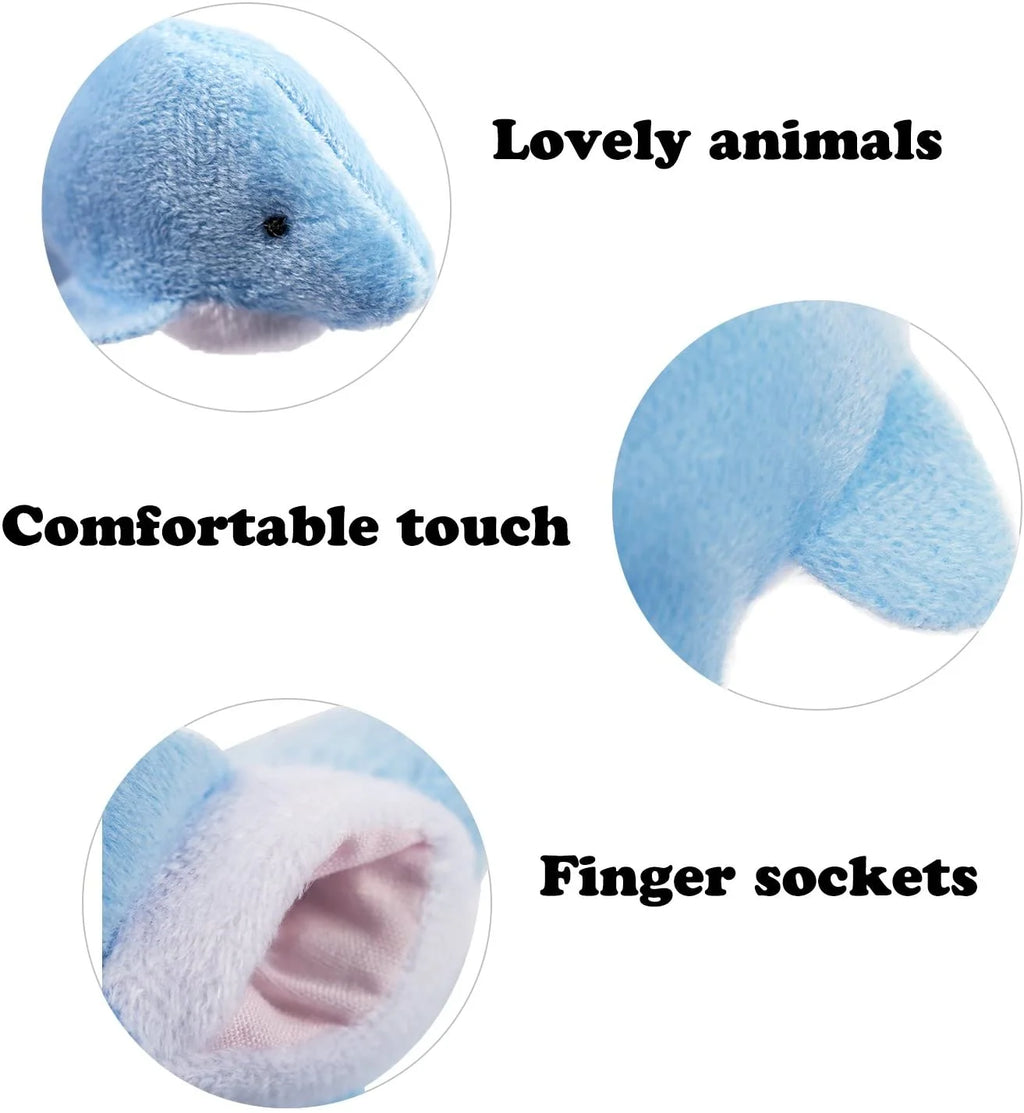 20 PCS Soft Velvet Animal Finger Puppets Toys F9018