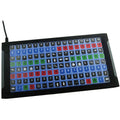 128-Keys Customizable USB Keyboard with Blue and Red Backlighting V8850