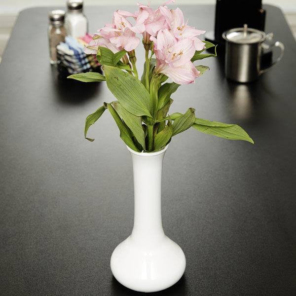 7-1/2 inch Plastic Bud Vase White Case of 24 F125