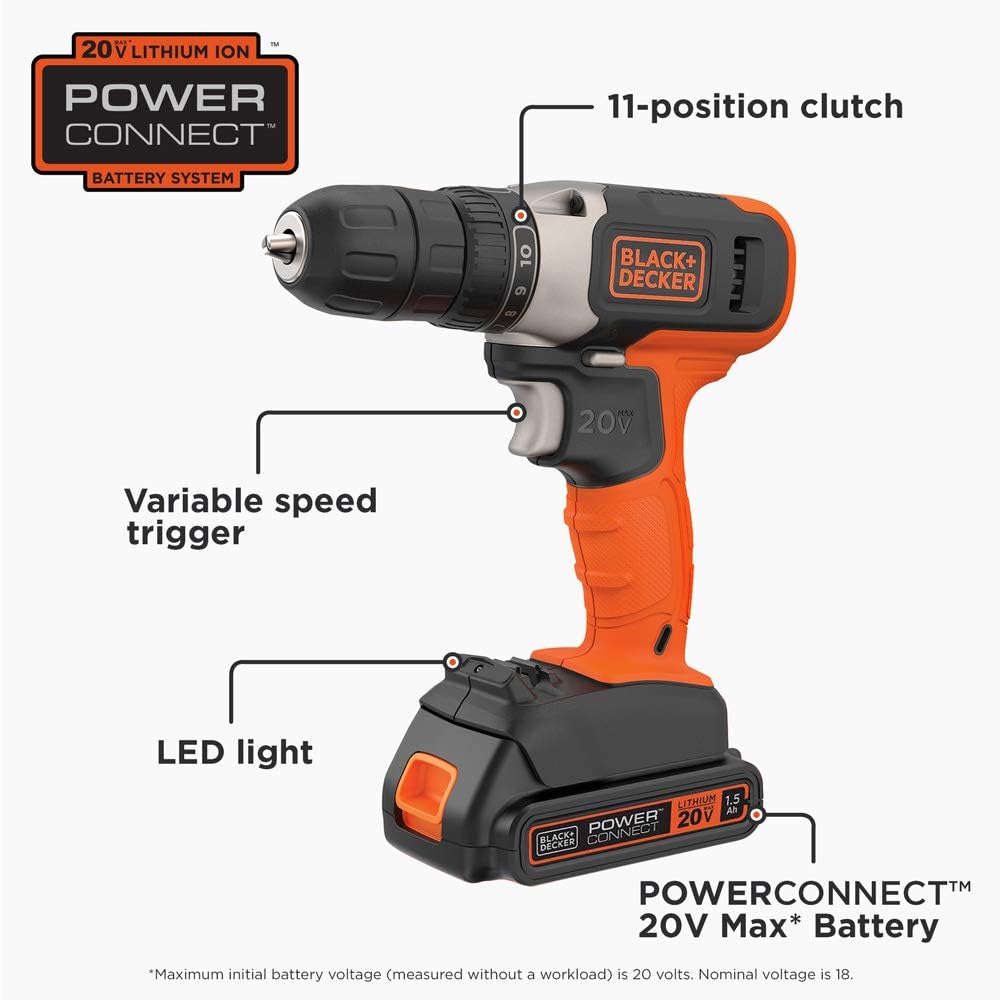 20V MAX Cordless Drill/Driver, Pack of 2 B9750