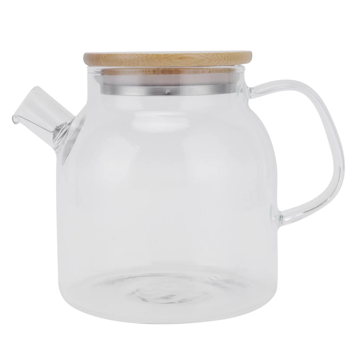 Transparent Glass Tea Pot 600ml Heat Resistant U587002