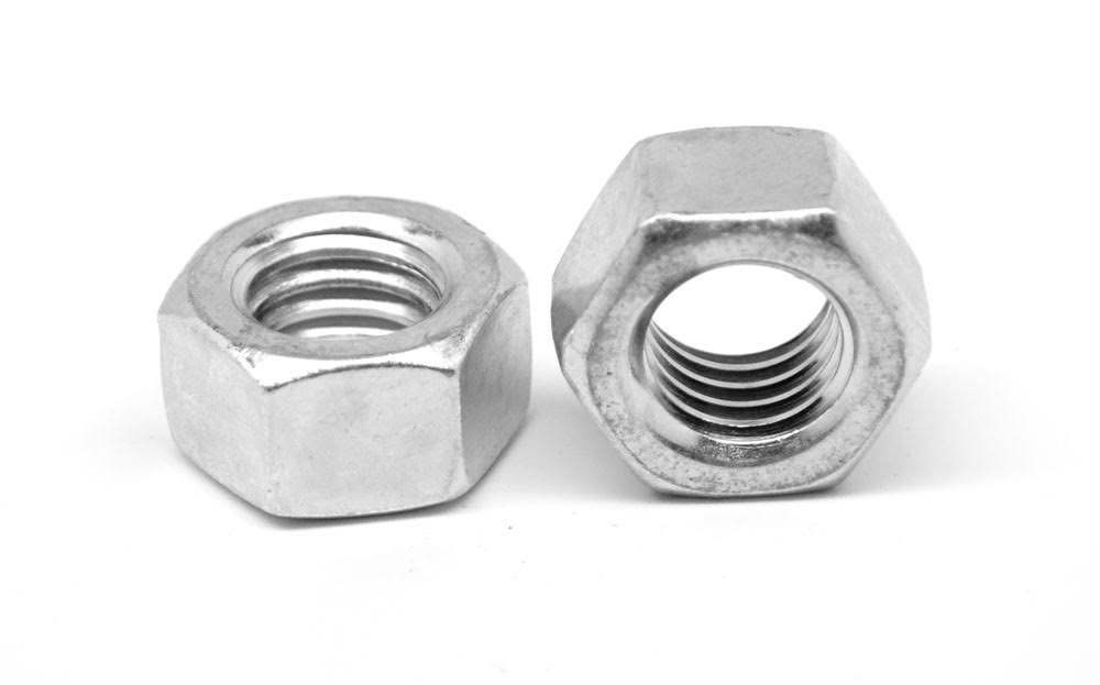 Coarse Thread Finished Hex Nut Low Carbon Steel Zinc Plated X6160