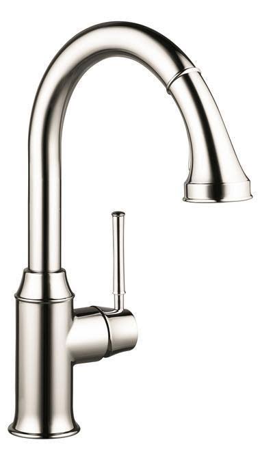 Steel Optik 2-Spray HighArc Pull-Down Kitchen Faucet W496