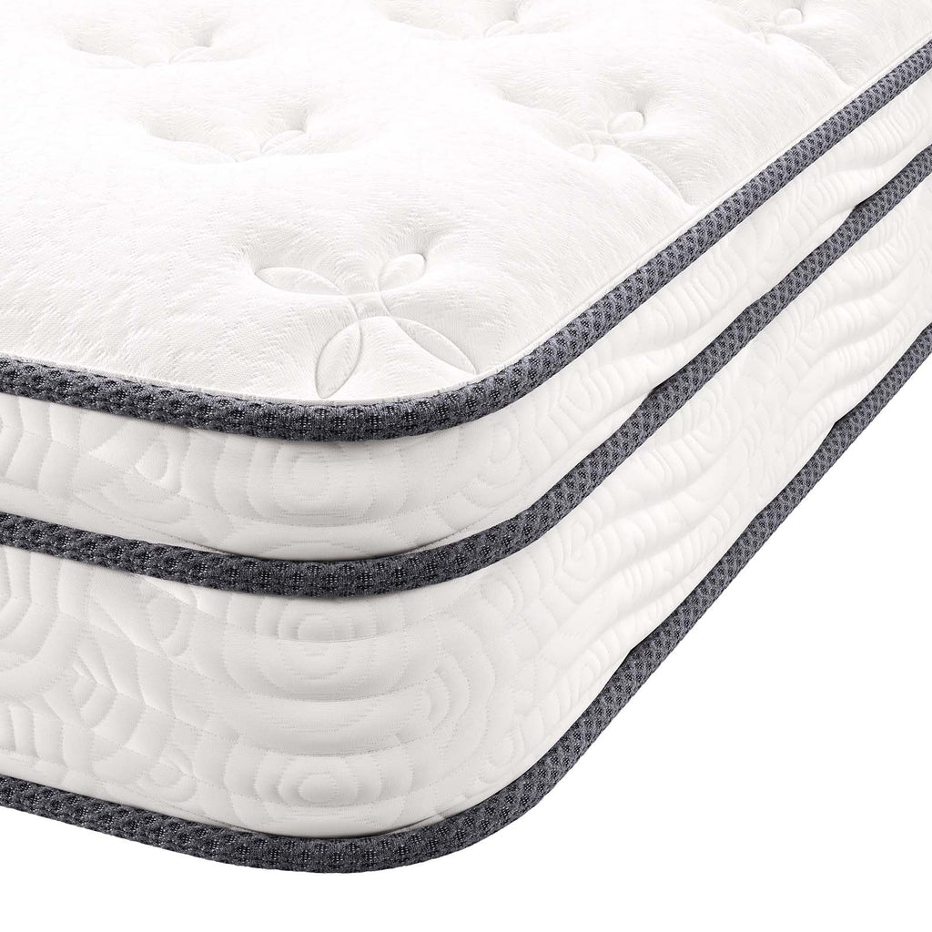 White 8 Innerspring Foam Twin Mattress T7737