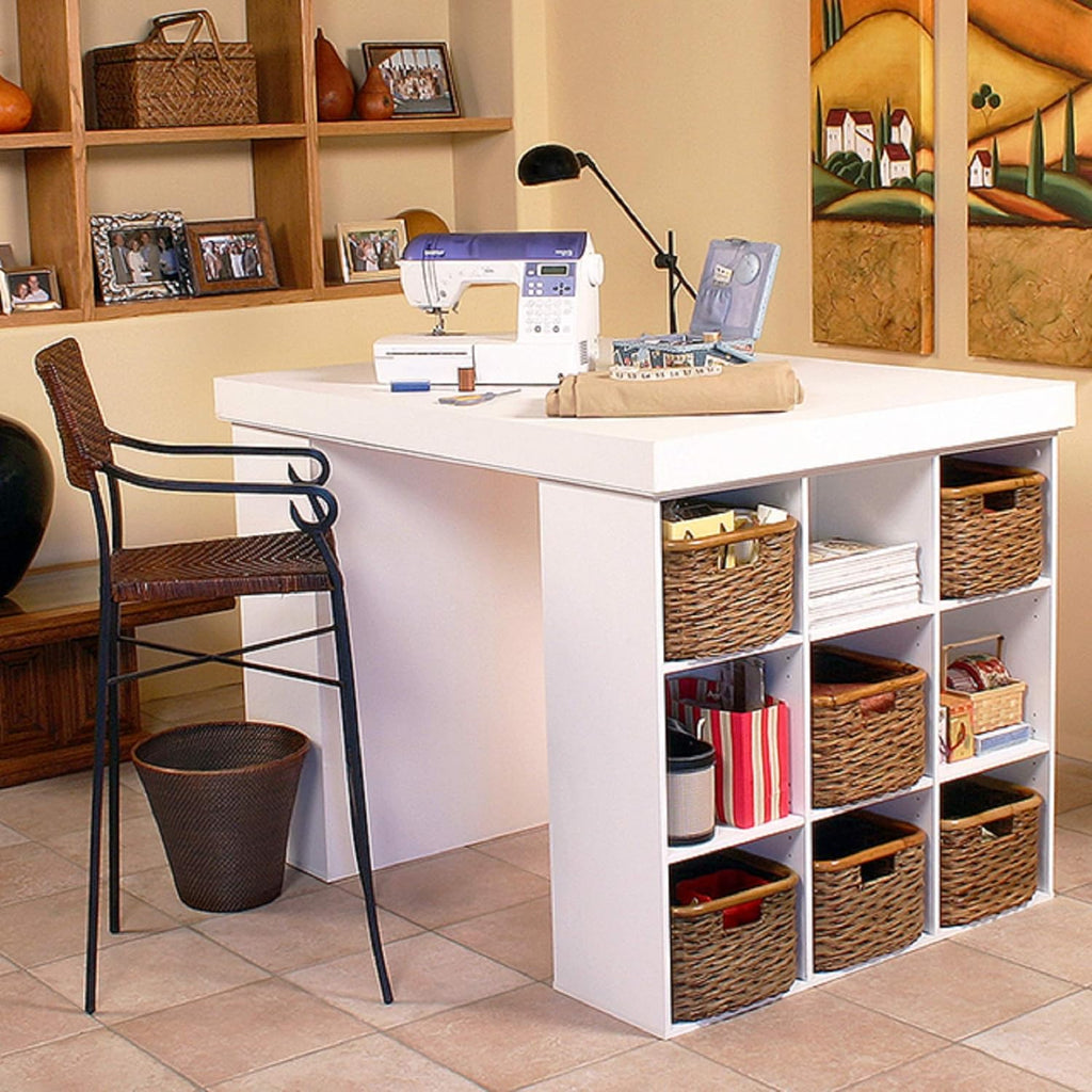 White Desk with 2 Bookcase Sides O932057