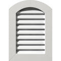 Arch Top PVC Gable Vent with Flat Trim Frame H695