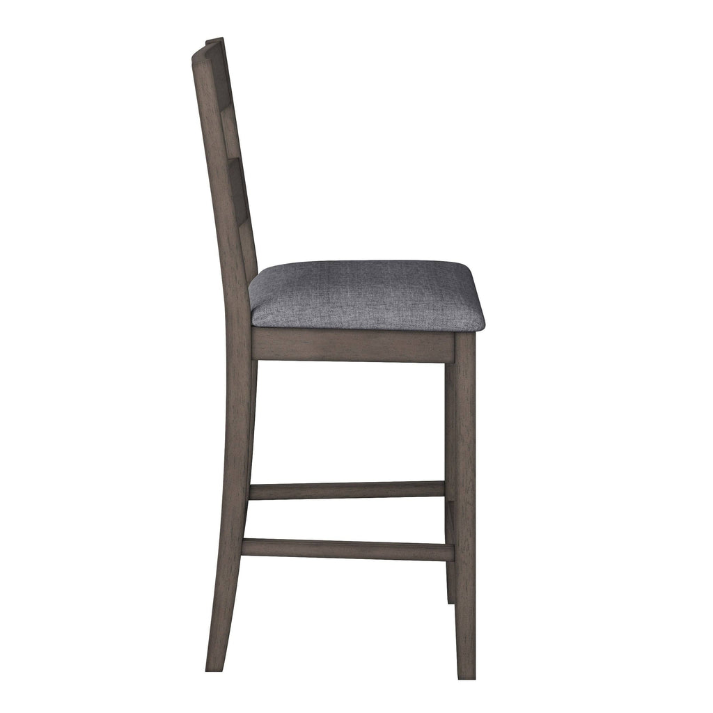 Washed Gray Counter Height Dining Chair Set of 2 G375