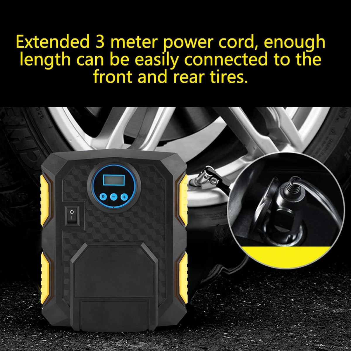12V Portable Air Compressor Tire Inflator 150PSI C1341