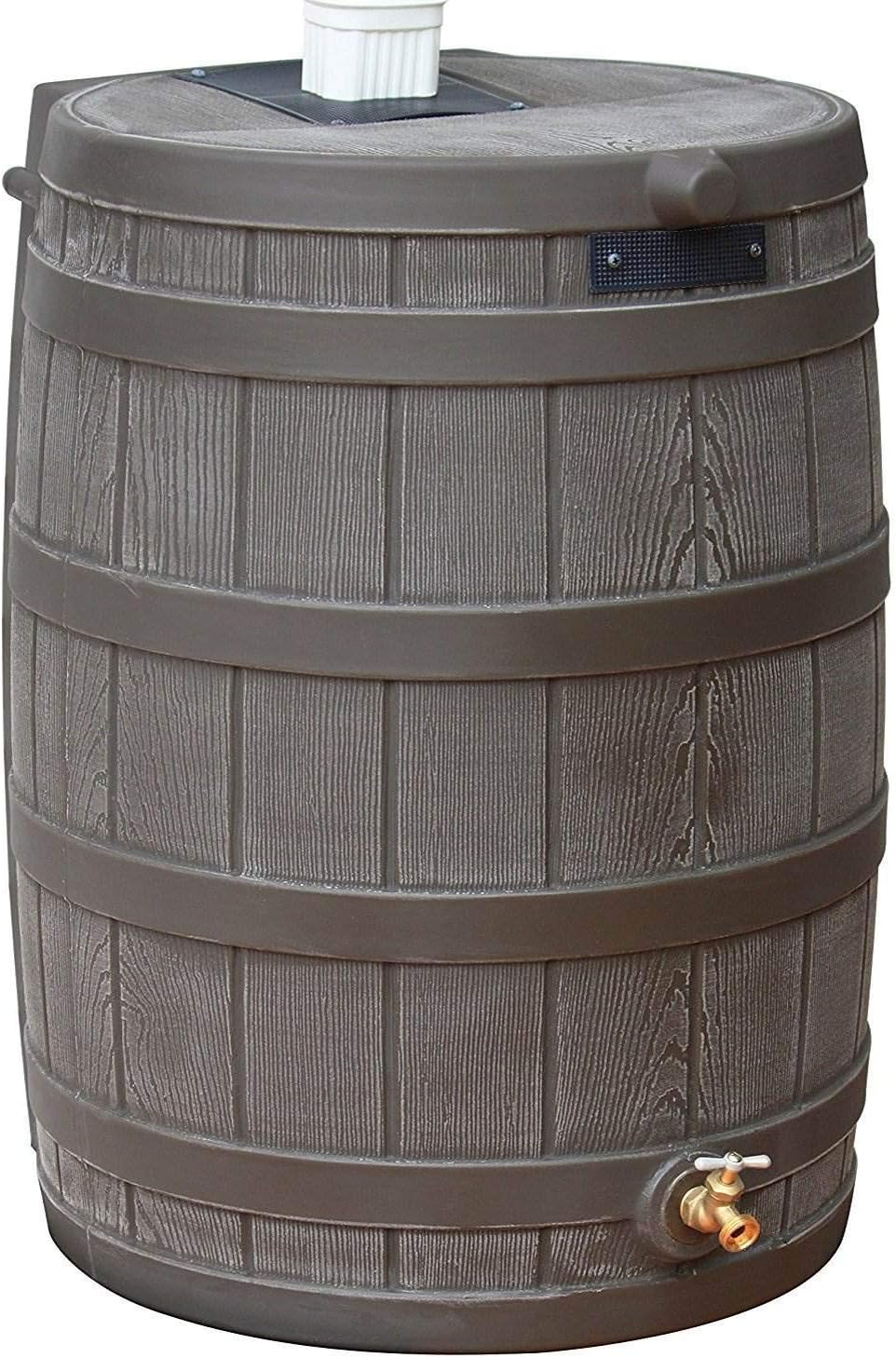 50 Gallon Plastic Rain Barrel with Brass Spigot (5 Pack) V4075